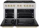 ZLINE Autograph Edition Paramount 48" Stainless Steel Pro Style Gas Range with Black Matte Door and Polished Gold Accents-2