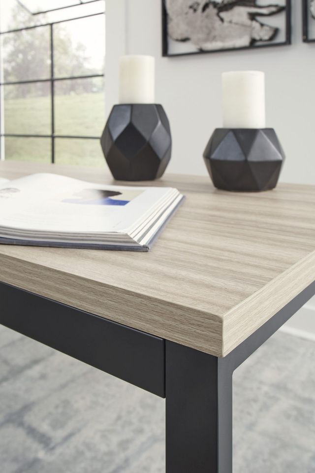 Signature Design by Ashley® Waylowe Natural/Black 63" Office Desk-3