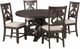 Elements International Stone 5-Piece Cream/Smokey Walnut Dining Set-0