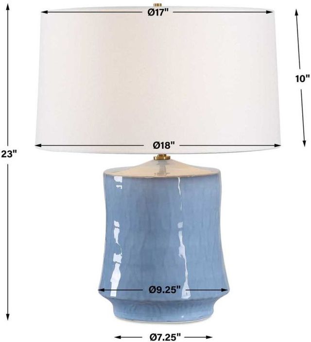 Uttermost® Kamara Powder Blue Table Lamp-3