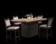 Grainline 5 Piece Dining Set (Counter Height) Brown-0