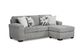 Posh Grey 2-Pc. Sofa Chaise-0