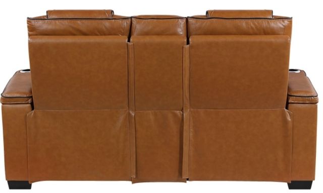 Homelegance® Apex Brown Double Power Reclining Console Loveseat-3