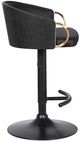 Armen Living Solstice Black Adjustable Swivel Stool-3