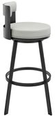 Armen Living Flynn Black/Light Gray 30'' Bar Stool-1