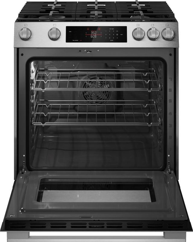 Bosch 300 Series 30" Stainless Steel Slide-in Gas Range-1