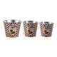 A & B Home Abington 3-Piece Red/White Tin Set-0