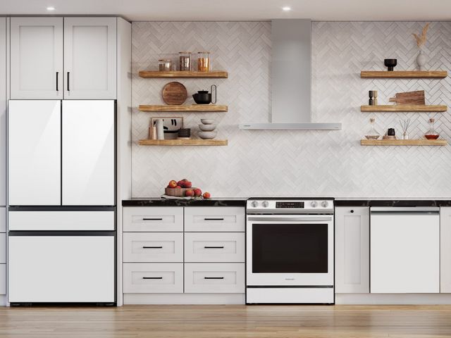 Samsung Bespoke 36" Clean Grey Wall Mounted Range Hood-7