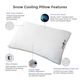 Protect-A-Bed® Therm-A-Sleep® White Snow Cooling Standard Pillow-2