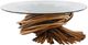 Century® Curate Clear Knot Cocktail Table with Natural Base-0