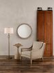 Currey & Company Germaine Antique Brass/Natural Floor Lamp-3