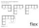 Flexsteel® Flex 5-Piece Pebble Modular Sectional-3