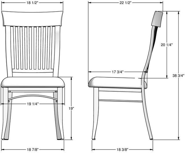 Amisco Customizable Annabelle Upholstered Dining Side Chair-1