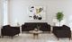 Elements International Destiny Pebble Brown Loveseat-1