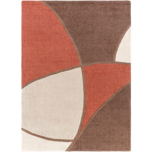 Surya Cosmopolitan Rust 5'x8' Area Rug-1