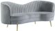 Coaster® Sophia 3-Piece Gray Upholstered Stationary Seating Set-2