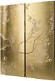 A & B Home 2-Piece Gold/Pink Wall Art Panels-1