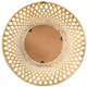Olliix by Madison Park Reed Natural Round Bamboo Wall Decoration Mirror-1