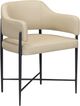 TOV Furniture Sezanne Matte Black/Taupe Dining Chair-0