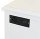 StyleCraft Eggshell 1-Drawer Side Table with Cabinet-2