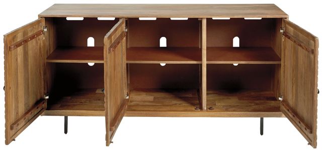 Signature Design by Ashley® Kerrings Brown/Black/White Accent Cabinet-2
