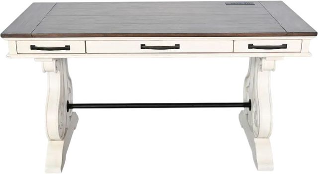 Sunny Designs™ Pasadena Buckskin/Marble White Writing Desk-2