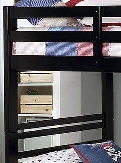 Furniture of America® California Black Twin/Twin Bunk Bed-2