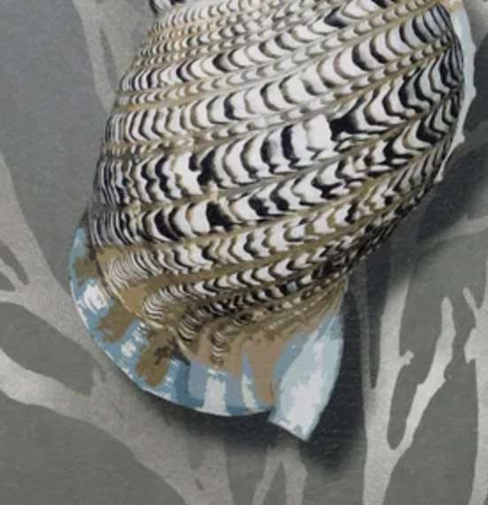 Stylecraft Shell I Black/Gray/Silver Wall Art -2