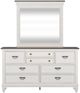 Liberty Furniture Allyson Park 4-Piece Charcoal/Wirebrushed White King Panel Bedroom Set-3