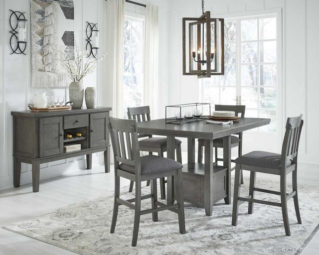 Signature Design by Ashley® Hallanden Antiqued Gray Bar Stool-5