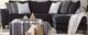 American Wholesale Furniture 2-Piece Groovy Black L-Shape Sectional-0