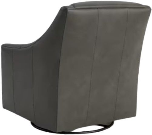 Bassett® Furniture Customizable Corinna Leather Swivel Chair-3
