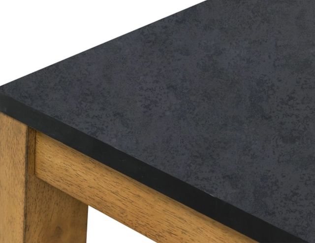 Signature Design by Ashley® Quentina Black Top End Table with Light Brown Base-3