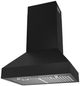 Thor Kitchen® 30" Professional Black Wall Mount Pyramid Range Hood-2