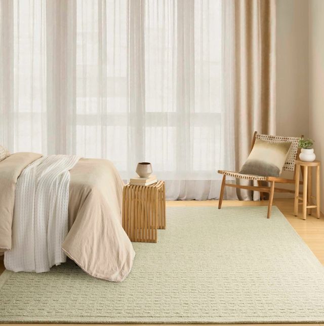Nourison Home™ DKNY Pure Grids Light Green 5'x7' Area Rug-1