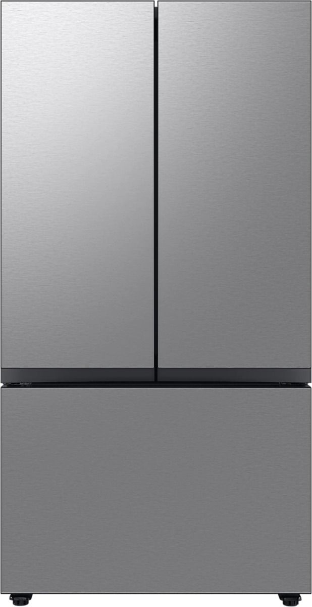 Samsung Bespoke 24.0 Cu. Ft. Fingerprint Resistant Stainless Steel Panel Counter Depth French Door Refrigerator -0
