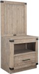 aspenhome® Foundry Weathered Stone Nightstand-0
