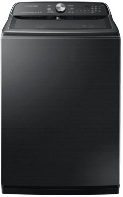 Samsung 5.4 Cu. Ft. Fingerprint Resistant Black Stainless Steel Top Load Washer-0