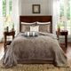 Olliix by Madison Park Blue Queen Aubrey 5 Piece Reversible Jacquard Bedspread Set-0