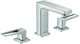 Hansgrohe Metropol Chrome 1.2 GPM Widespread Faucet 110 with Loop Handles and Pop-Up Drain-0