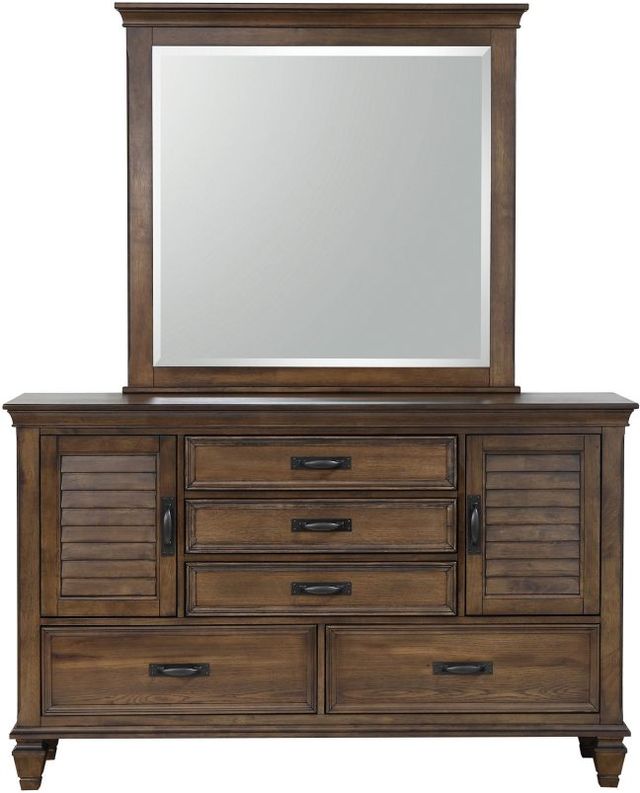 Coaster® Franco 4-Piece Burnished Oak King Bedroom Set-2