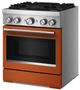 KitchenAid® 30" Scorched Orange Pro Style Dual Fuel Range with No Preheat Air Fry Mode-3