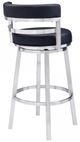 Armen Living Madrid Black 26" Counter Stool-2