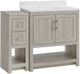Linon Barkley Sandstone 31" Vanity Mirror and Floor Cabinet-1