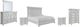 Benchcraft® Kanwyn 6-Piece Whitewash King Panel Bed Set-0