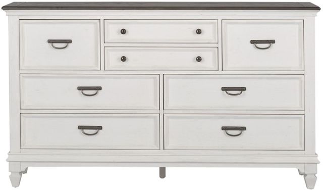 Liberty Furniture Allyson Park Charcoal/Wirebrushed White 8-Drawer Dresser-2