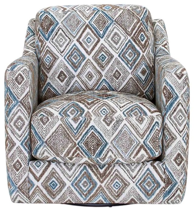 Franklin™ Hughes Los Alamos Teal Swivel Accent Chair-1