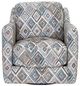 Franklin™ Hughes Los Alamos Teal Swivel Accent Chair-1