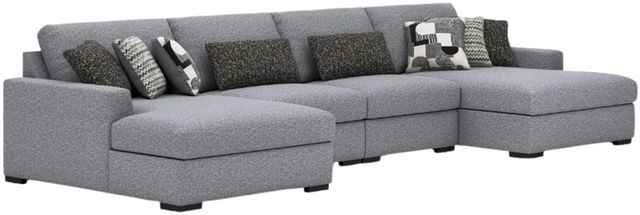 Benchcraft® Bealton 4-Piece Pepper/Salt U-Shape Sectional and Double Chaise-0