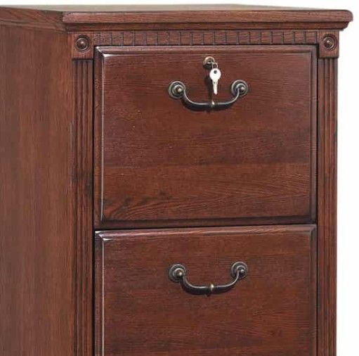 Martin Furniture Huntington Burnish 4-Drawer File Cabinet-1